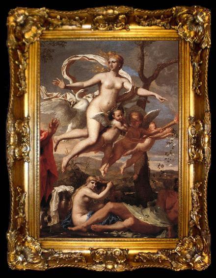 framed  POUSSIN, Nicolas Venus Presenting Arms to Aeneas (detail) af, ta009-2